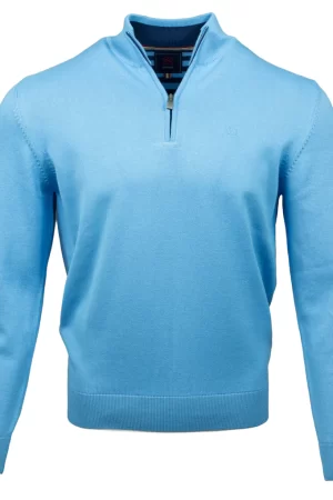 Arklow ½ Zip Blue