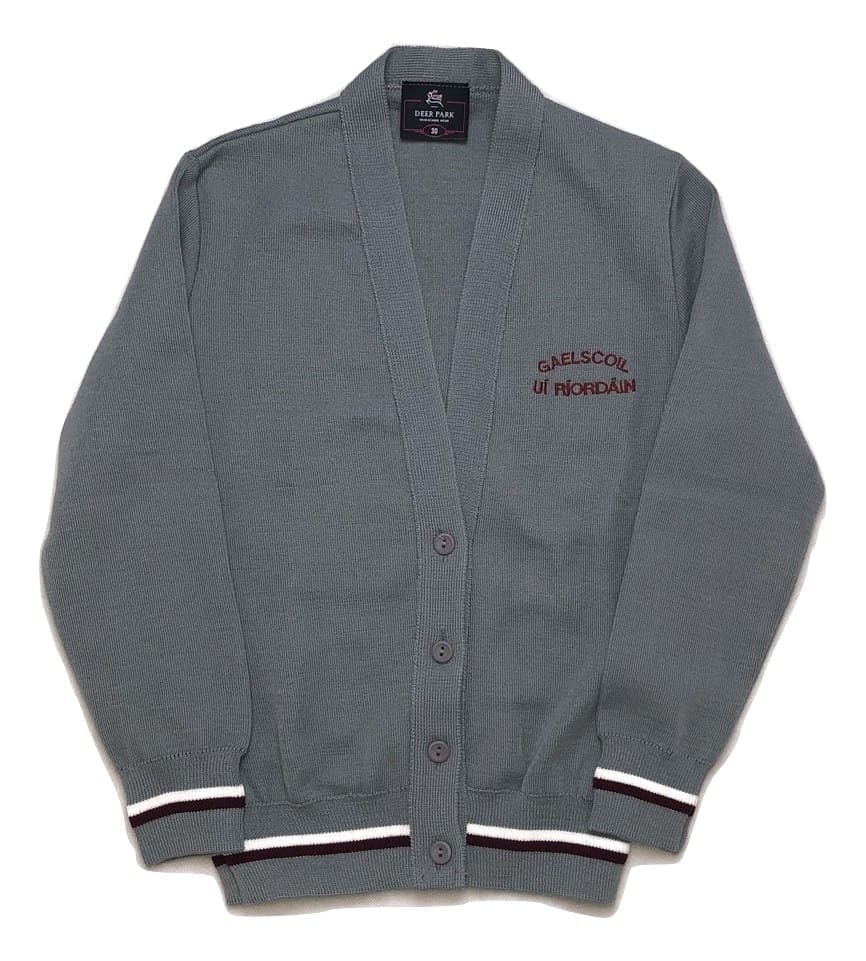 3. KNITWEAR - GAELSCOIL UI RIORDAIN GIRLS CARDIGAN